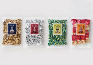 お菓子のチョコレートパッケージデザイン