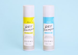 ドライシャンプーのスプレー パッケージデザイン
