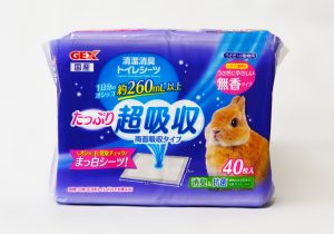 ペット用品のうさぎ用シートのパッケージ