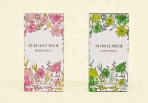 化粧品の香水パッケージデザイン